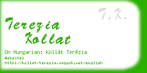 terezia kollat business card